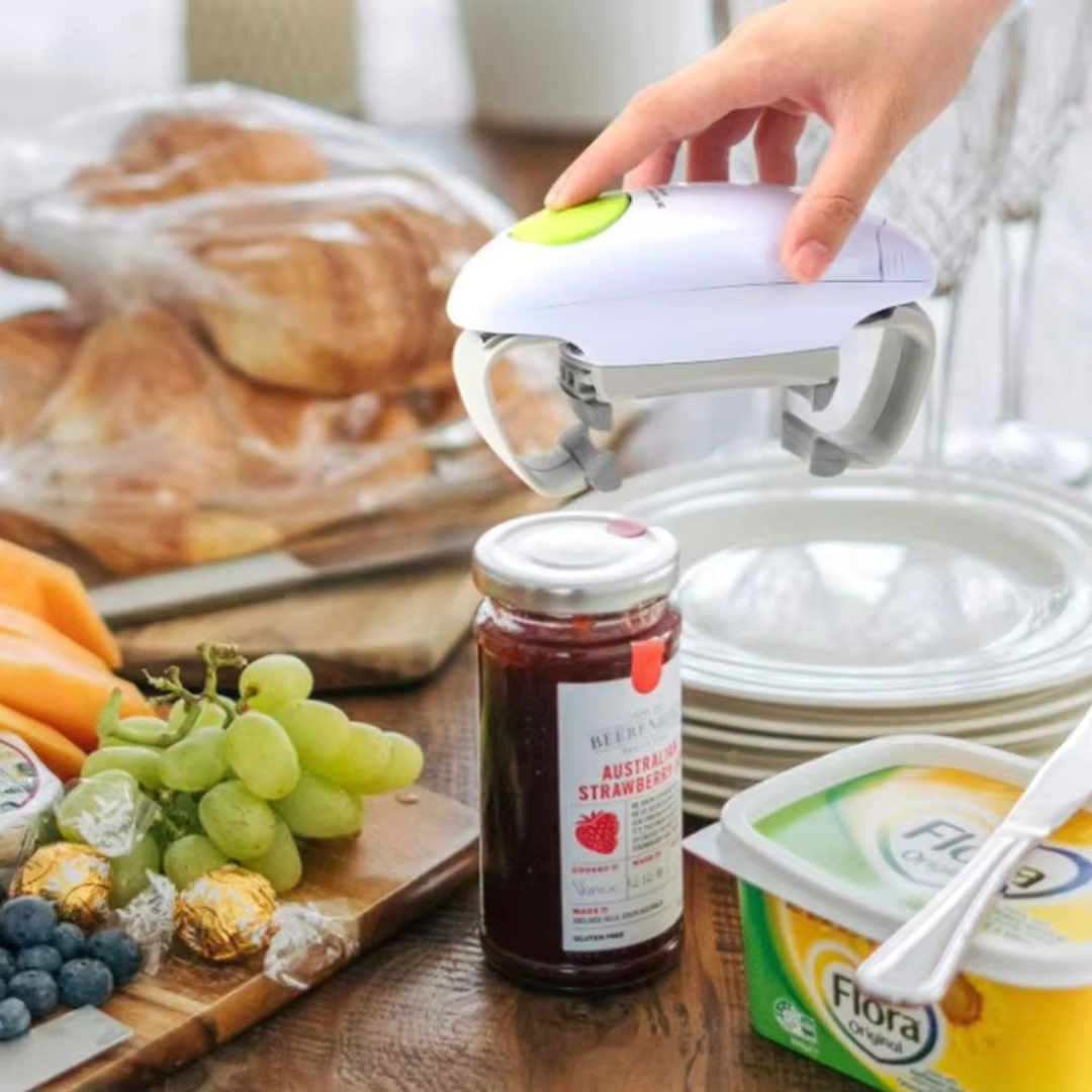 Abridor de Latas Elétrico Automático | Portátil, Seguro e Operado por Bateria Loja de Utensílios para Cozinha Home Gaju