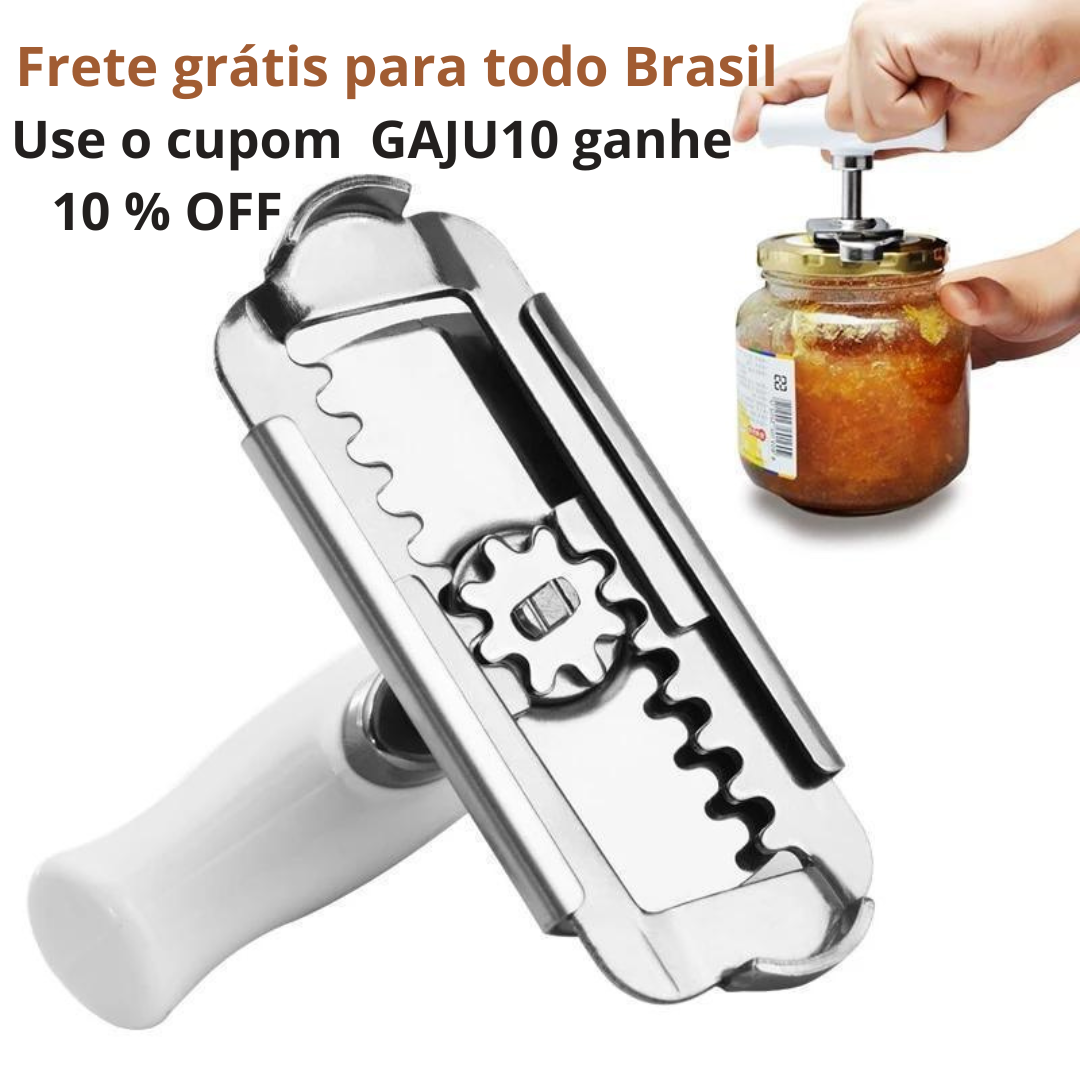 Abridor de Tampas Multifuncional | Home Gaju