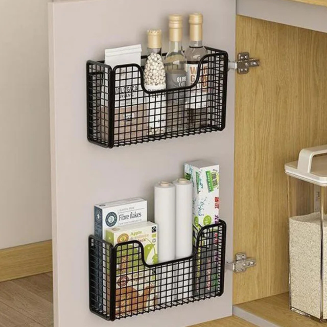 Caixa de Armazenamento para Porta de Armário Sem Perfuração | Home Gaju