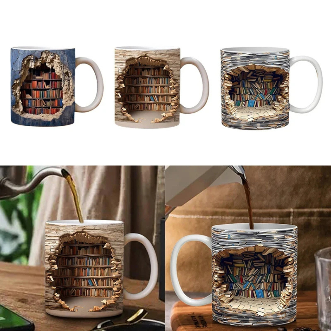 Caneca de Cerâmica 3D Criativa Caneca de Café e Chá | Home Gaju