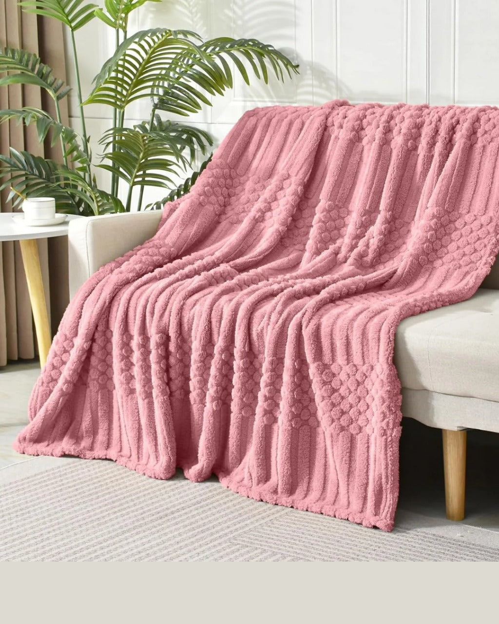 Cobertor de Lã Macio para Sofá ou Cama Leve Aconchegante e Ideal para Todas as Estações | Home Gaju