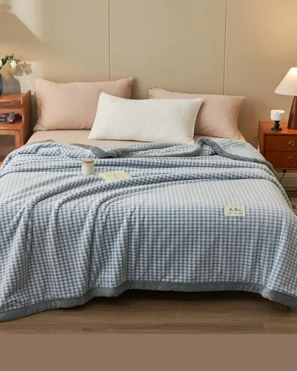 Cobertor de Malha Chenille Crochê Macio e Lavável | Home Gaju