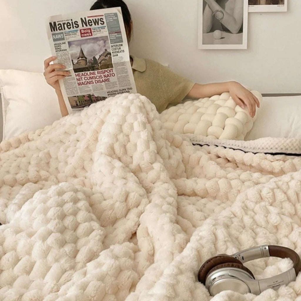 Cobertor de Veludo Tartaruga Flanelado Macio, Aconchegante e Ideal para o Inverno | Home Gaju