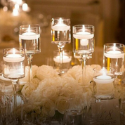 Conjunto 3PCS Porta-Velas de Vidro - Castiçais Elegantes para Decoração de Mesa e Festas | Home Gaju