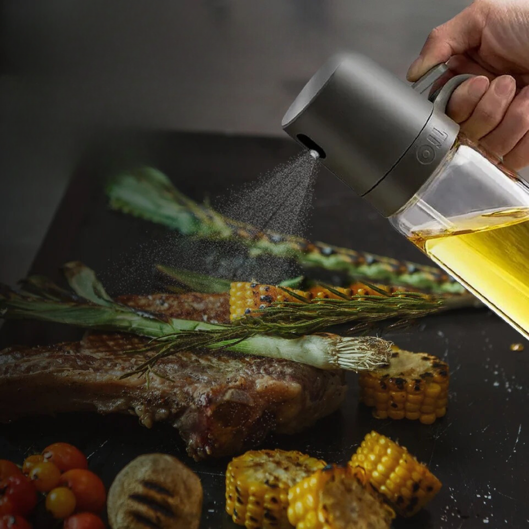 Dispensador Spray de Óleo e Azeite para Cozinha - Pulverizador de Óleo | Home Gaju