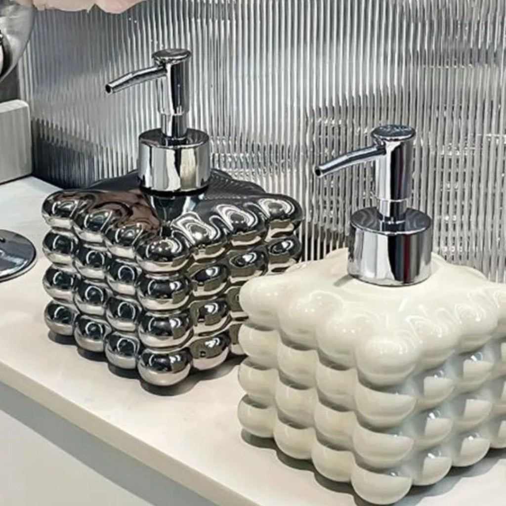 Dispensador de Sabão de Cerâmica para Banheiro e Lavabo | Home Gaju