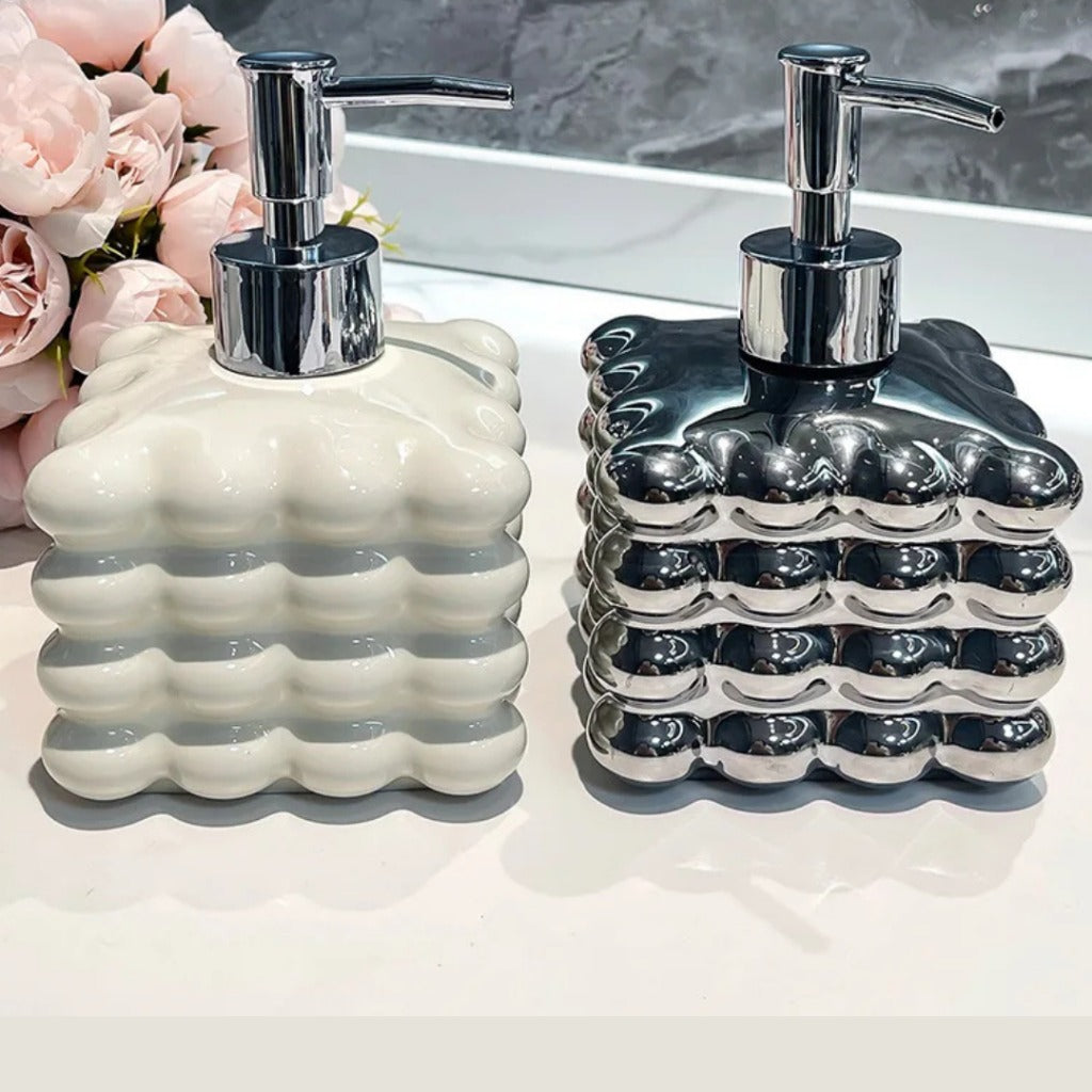 Dispensador de Sabão de Cerâmica para Banheiro e Lavabo | Home Gaju