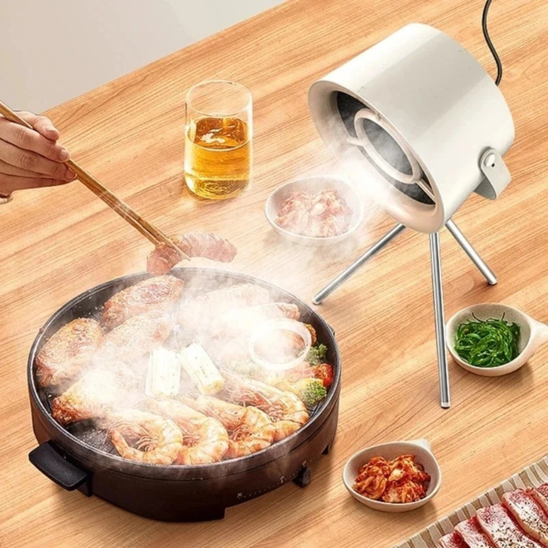 Exaustor Portátil Pequeno USB para Cozinha e Churrasco - Loja online Exaustor de Mesa com Três Velocidades e Baixo Ruído | Home Gaju