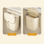 Lixeira de Compostagem de Cozinha 8/12L - Suspensa, Montada na Parede com Tampa | Home Gaju