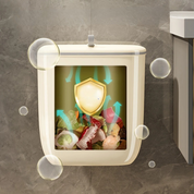 Lixeira de Compostagem de Cozinha 8/12L - Suspensa, Montada na Parede com Tampa | Home Gaju