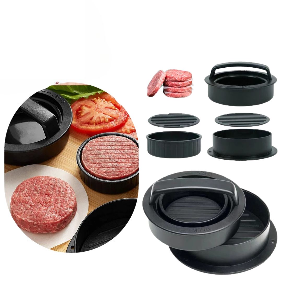 Prensa de Carne para Hambúrguer Antiaderente com Alça Ergonômica - Molde para Hambúrguer | Home Gaju
