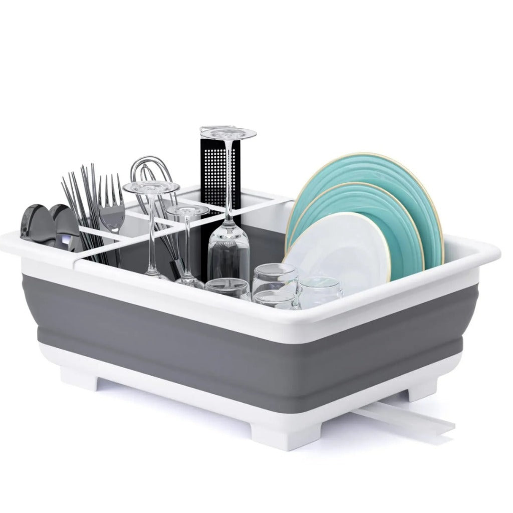 Rack Dobrável de Secagem para Louça em Silicone  Portátil e Prático | Home Gaju