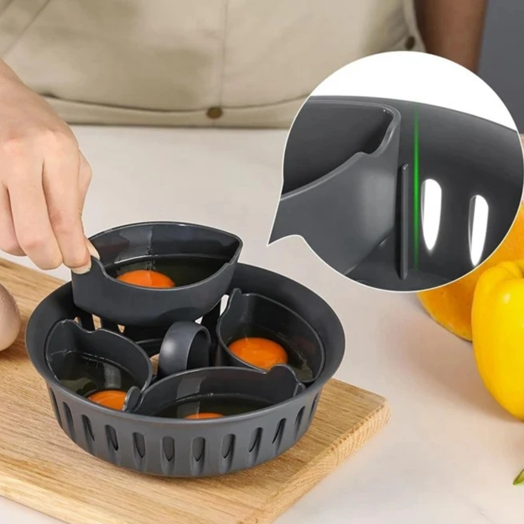 Suporte para Ovos 2 em 1 Compatível com Thermomix | Cozedor de Ovos Pochê e Ovos Cozidos | Home Gaju