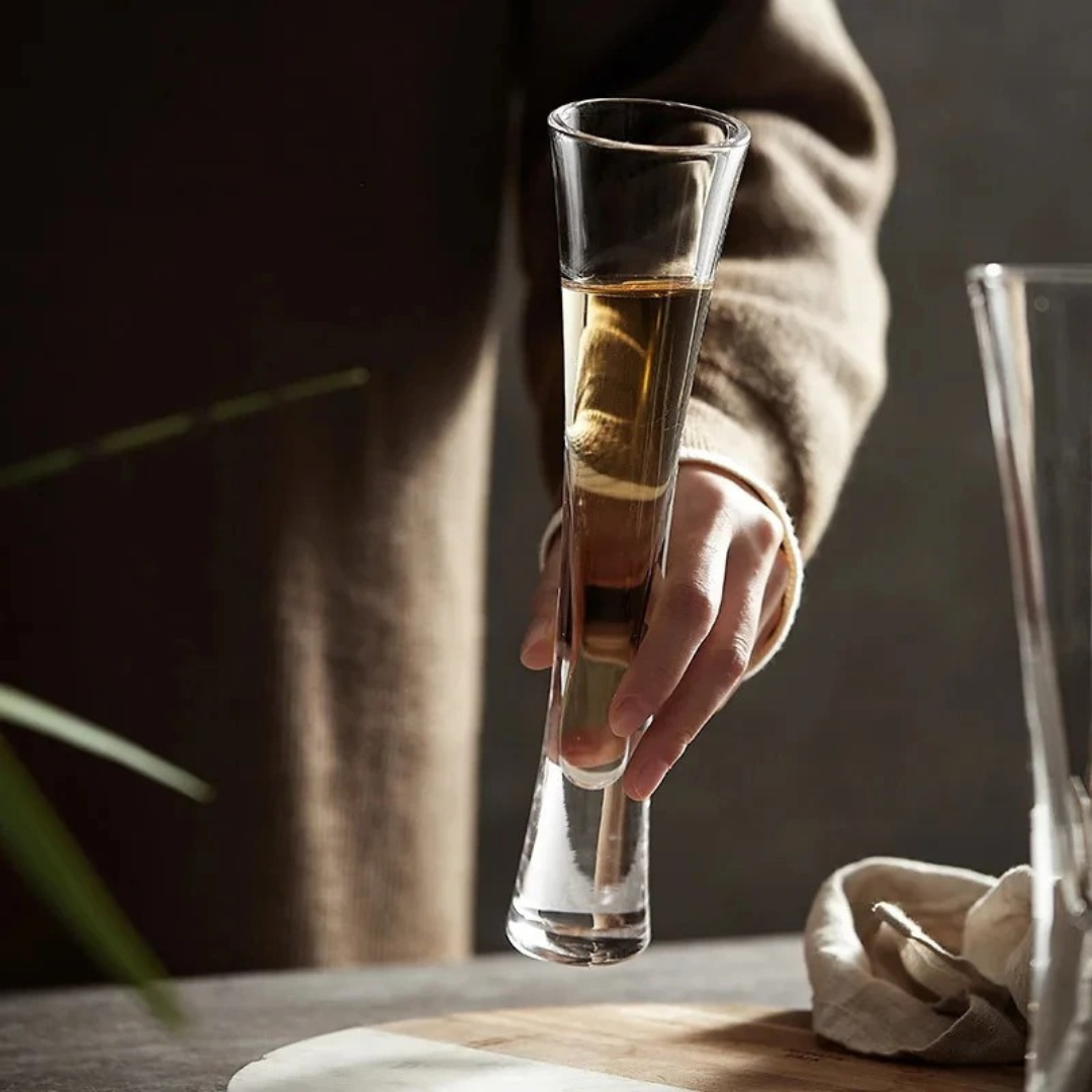 Taças de Champanhe Elegantes em Vidro - Perfeitas para Casamentos e Festas | Home Gaju