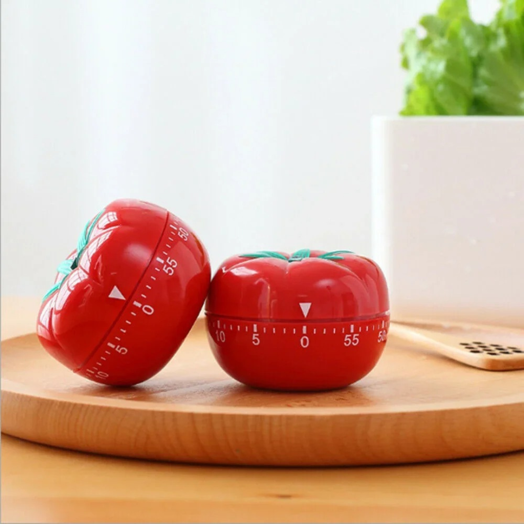Temporizador de Tomate Mecânico para Cozinha – Contagem Regressiva de 60 Minutos | Home Gaju