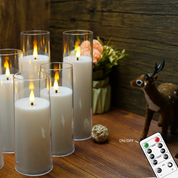 Velas LED Flameless com Controle Remoto para Decoração de Casa Loja de Decoração para Mesa Posta Home Gaju