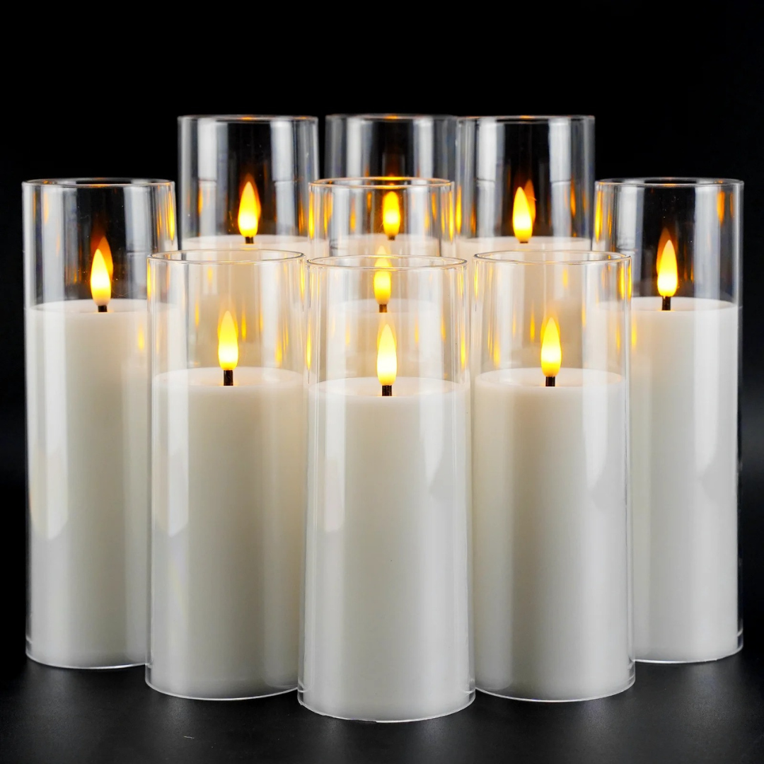 Velas LED Flameless com Controle Remoto para Decoração de Casa Loja de Decoração para Mesa Posta Home Gaju