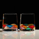 Conjunto de Garrafa e 4 Copos de Vidro Colorful – Resistentes ao Calor | Home Gaju Loja Online