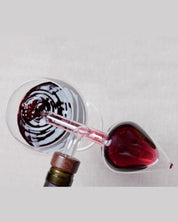 Aerador de Vinho Tinto em Vidro - Redondo e Pêssego, Decantador Portátil e Distribuidor | Home Gaju