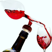 Aerador de Vinho Tinto em Vidro - Redondo e Pêssego, Decantador Portátil e Distribuidor | Home Gaju
