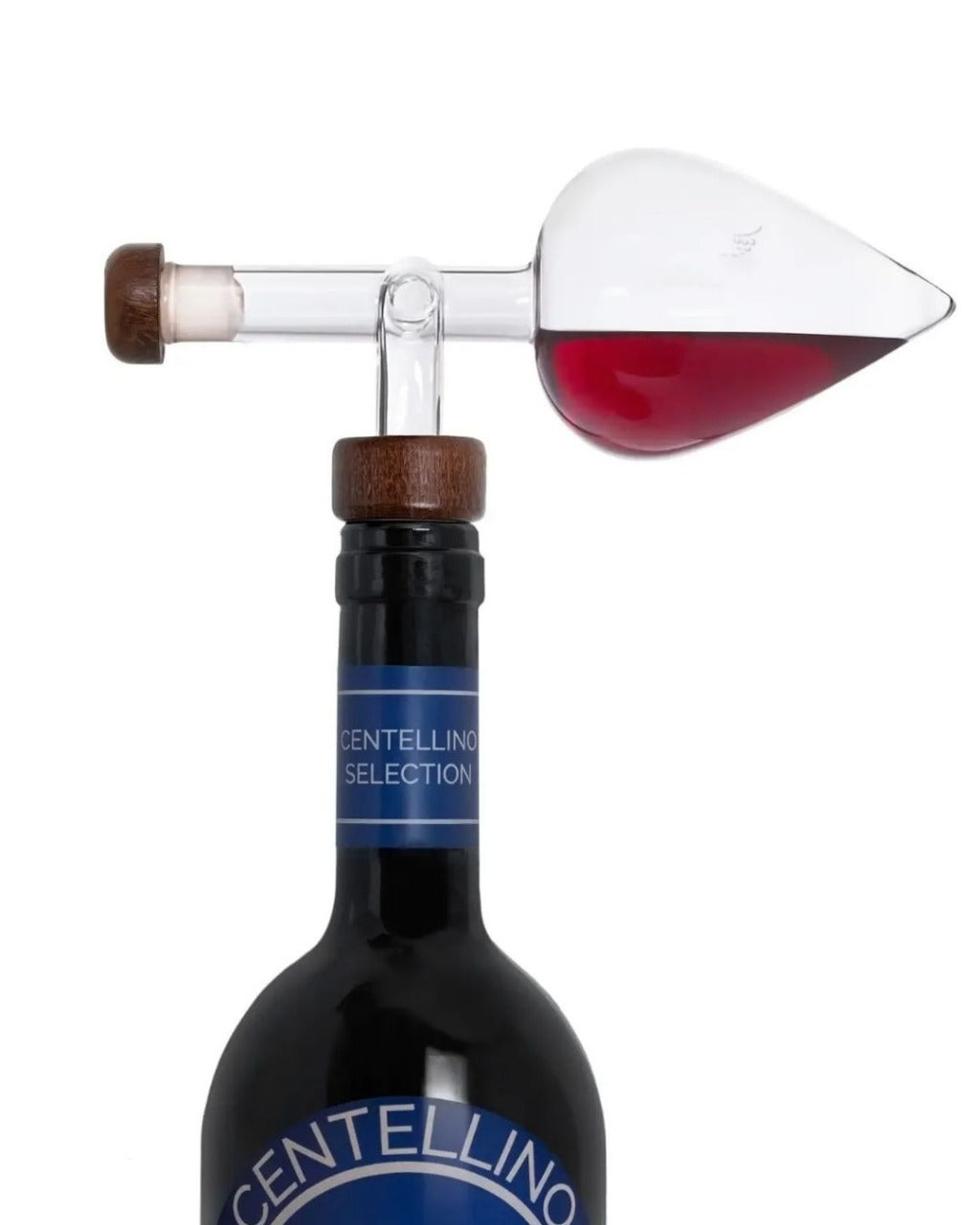 Aerador de Vinho Tinto em Vidro - Redondo e Pêssego, Decantador Portátil e Distribuidor | Home Gaju