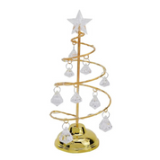 Árvore de Natal em Metal Iluminada com Luzes e Pingentes - Decoração Natalina para Mesa | Home Gaju