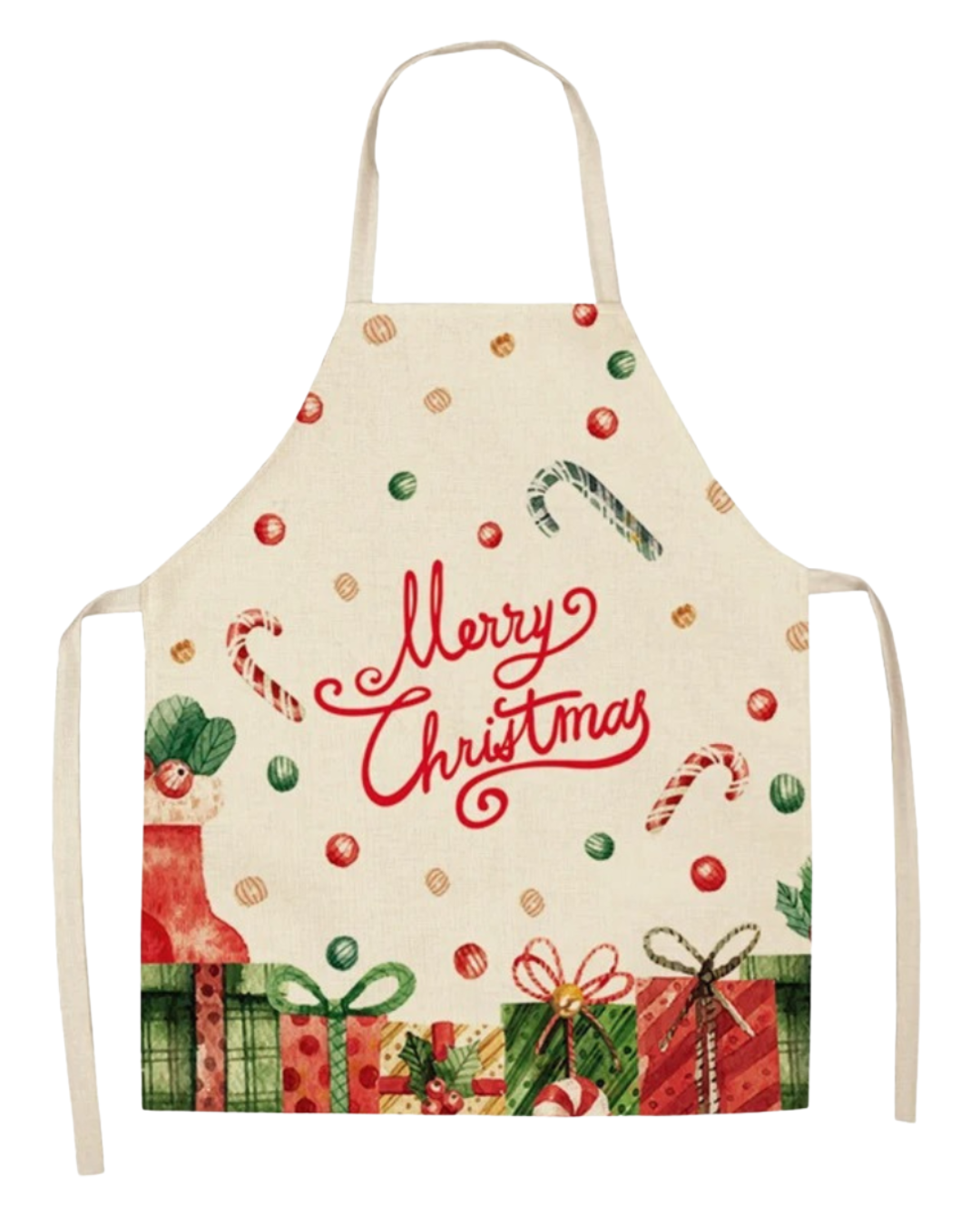 avental marry christmas colorido
