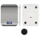 Balança de Cozinha Digital Elétrica Multifuncional 1 g/10 kg com Display LCD