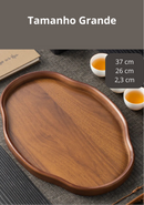 Bandeja de Madeira Decorativa para Servir e Decorar | Home Gaju