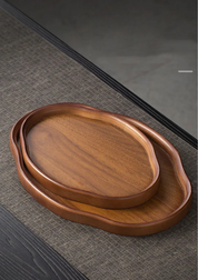 Bandeja de Madeira Decorativa para Servir e Decorar | Home Gaju