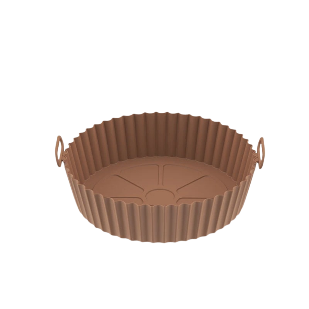 Bandeja de Silicone Reutilizável para Fritadeira de Ar – Resistente, Antiaderrapante e Fácil de Limpar | Home Gaju