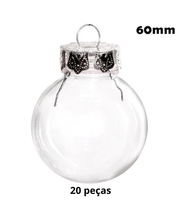 Bolas Plásticas de Natal Pintáveis Kit 20 Peças DIY modelo A