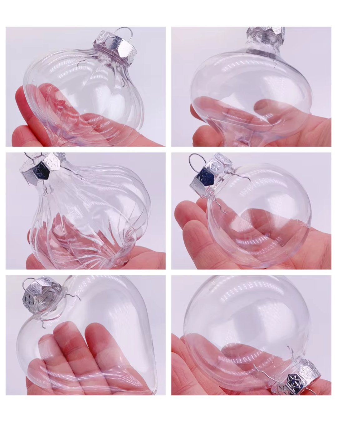 Bolas Plásticas de Natal Pintáveis Kit 20 Peças DIY diversos