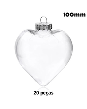 Bolas Plásticas de Natal Pintáveis Kit 20 Peças DIY modelo D