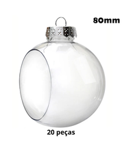 Bolas Plásticas de Natal Pintáveis Kit 20 Peças DIY modelo B
