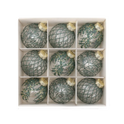 Bolas para Árvore de Natal Luxo com 9 Peças bolas verdes