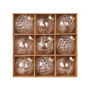Bolas para Árvore de Natal Luxo com 9 Peças bolas champanhe