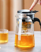 Bule de Vidro Resistente ao Calor com Infusor, Chaleira para Chá | Loja de Mesa Posta Home Gaju