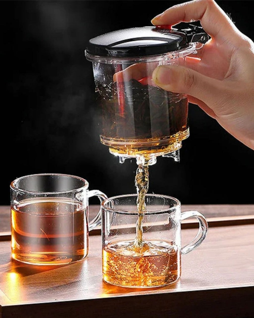 Bule de Vidro Resistente ao Calor com Infusor, Chaleira para Chá | Loja de Mesa Posta Home Gaju