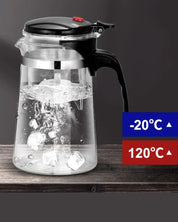 Bule de Vidro Resistente ao Calor com Infusor, Chaleira para Chá | Loja de Mesa Posta Home Gaju