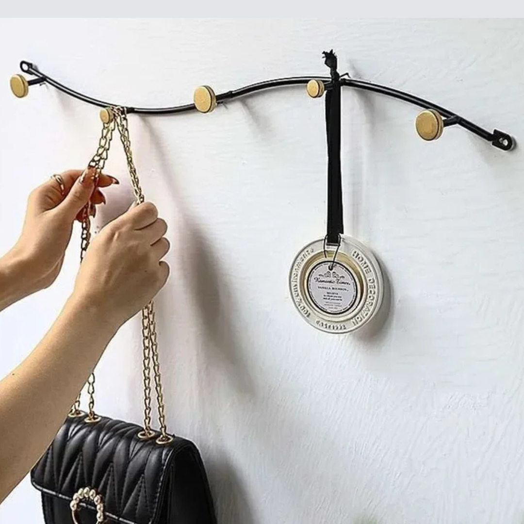 Cabide de Parede Moderno em Ferro para Entrada e Sala | Home Gaju