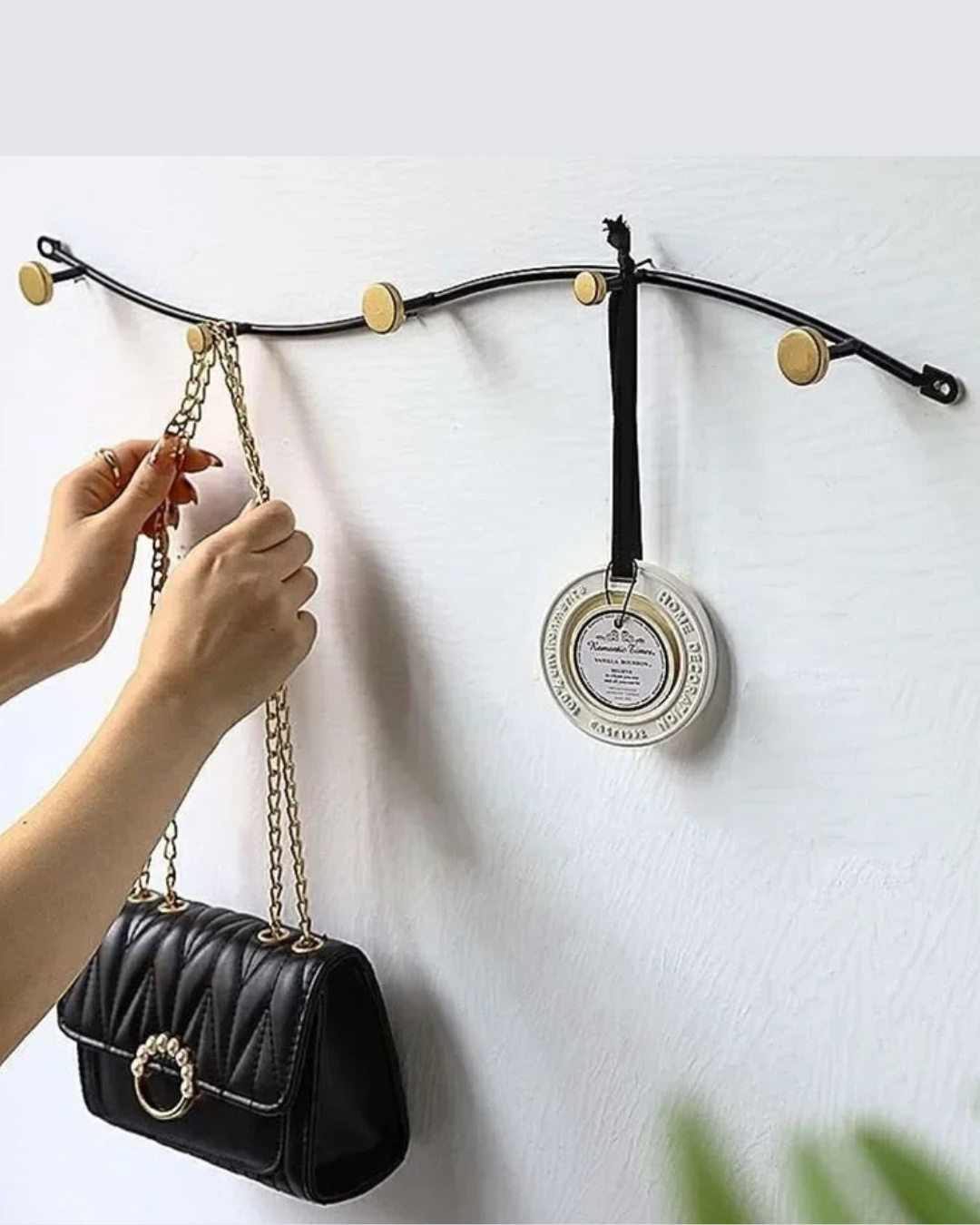 Cabide de Parede Moderno em Ferro para Entrada e Sala | Home Gaju