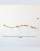 Dimensões do Cabideiro de Parede Moderno dourado
