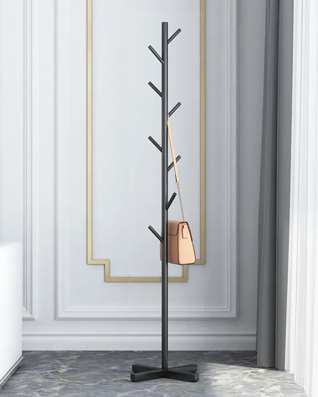 Cabide de Roupas Doméstico de Mármore Cabide de Chão Moderno | Home Gaju