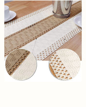Caminho de Mesa Boho em Algodão Crochê, Decoração Rústica e Moderna para Decoração Loja Online de Mesa Posta Home Gaju