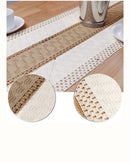 Caminho de Mesa Boho em Algodão Crochê, Decoração Rústica e Moderna para Decoração Loja Online de Mesa Posta Home Gaju