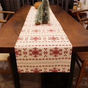 Caminho de Mesa Natalino Floco de Neve - Decoração de Natal Loja de Itens para Mesa Posta Home Gaju