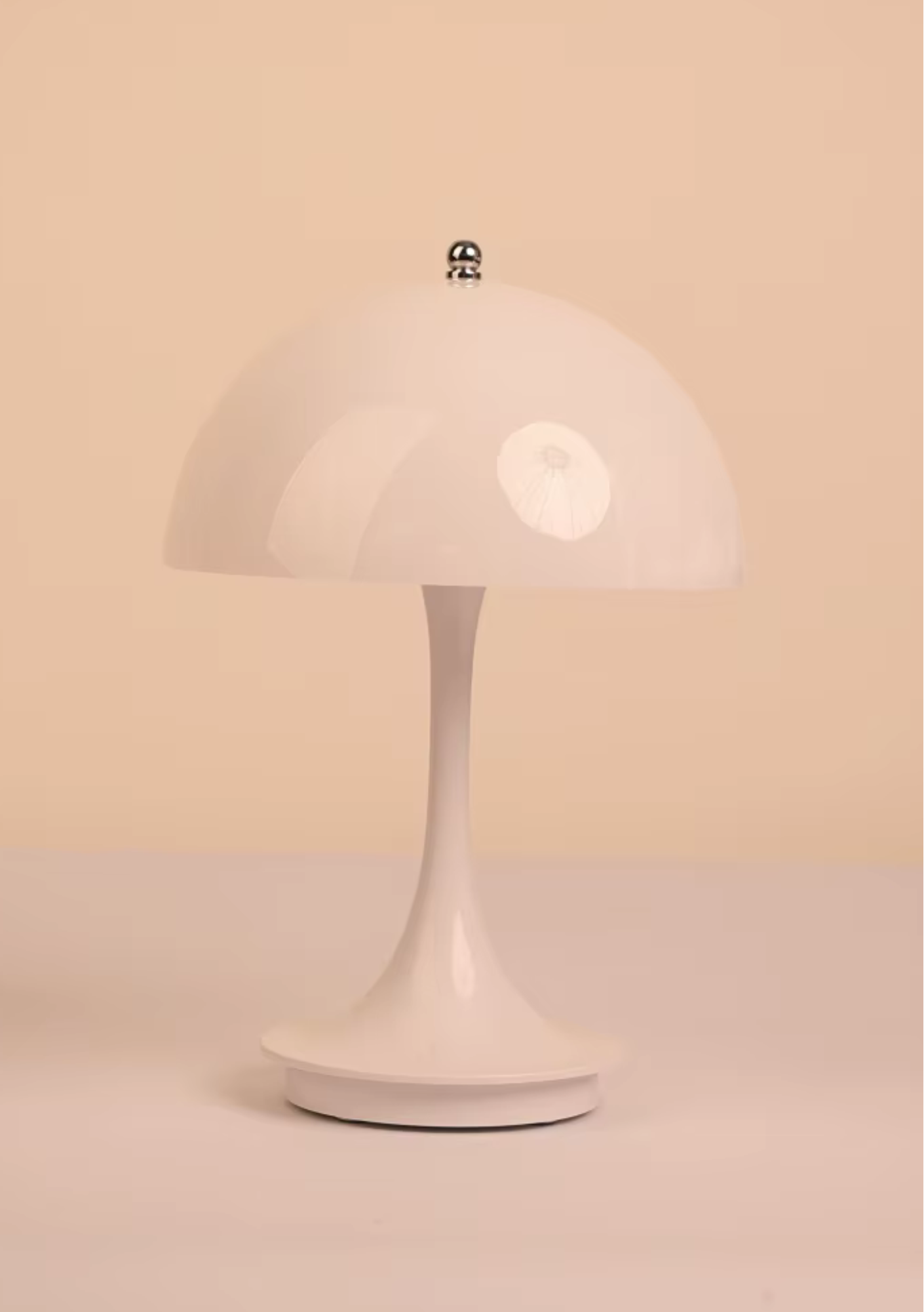 Candeeiro de Mesa Cogumelo com base na cor beje