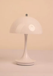 Candeeiro de Mesa Cogumelo com base na cor beje