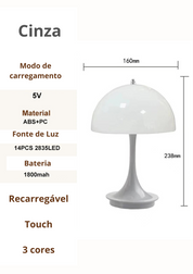 Detalhes do Candeeiro de Mesa Cogumelo